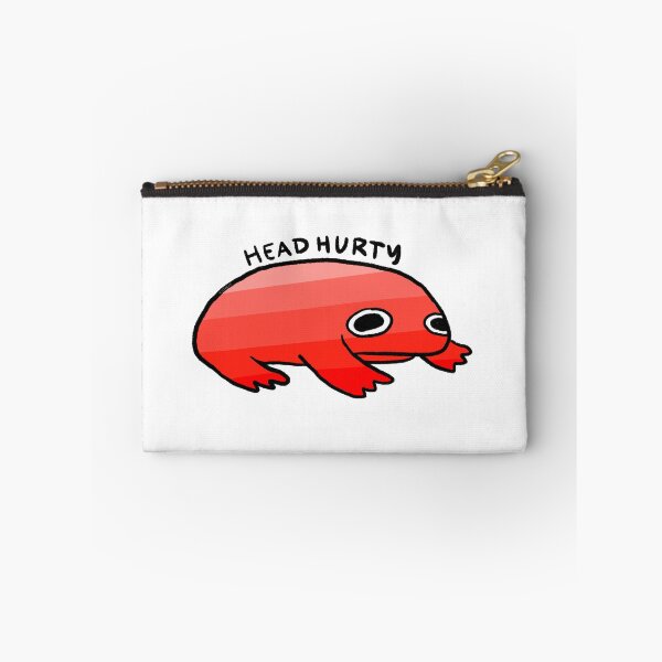 Item preview, Head Hurty | My Head Hurts Red Gradient Frog, Frog Stickers, Headache Survivor designed and sold by iristocat.