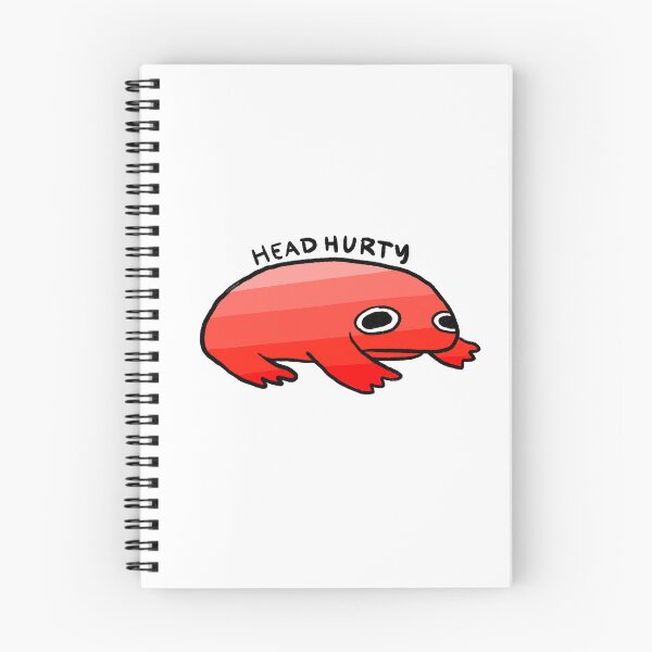 Item preview, Head Hurty | My Head Hurts Red Gradient Frog, Frog Stickers, Headache Survivor designed and sold by iristocat.