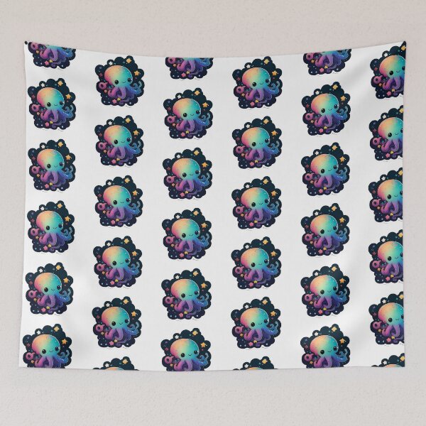 Item preview, Cosmic kawaii octopus designed and sold by calcoc.