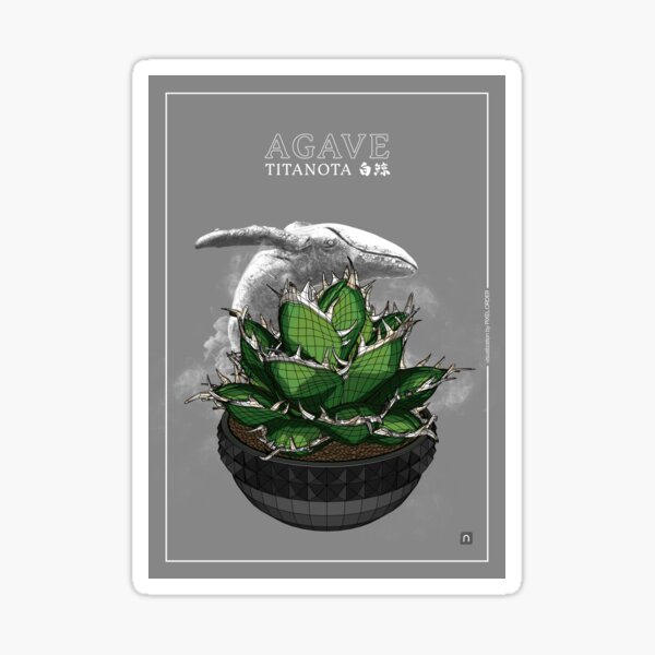 AGAVE_titanota_POLY Sticker