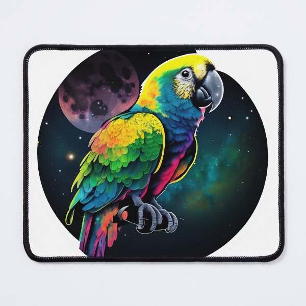 Item preview, Parrot with a space background designed and sold by calcoc.