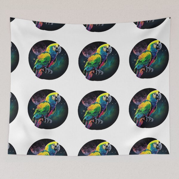 Item preview, Parrot with a space background designed and sold by calcoc.