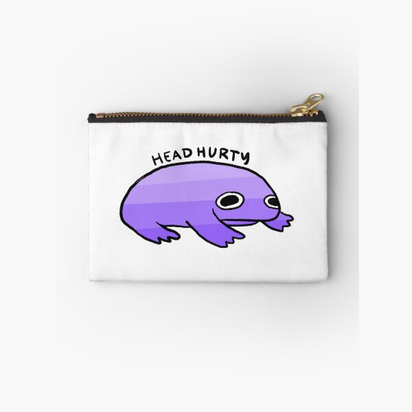 Item preview, Head Hurty | My Head Hurts Purple Gradient Frog, Frog Stickers, Headache Survivor designed and sold by iristocat.