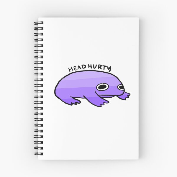 Item preview, Head Hurty | My Head Hurts Purple Gradient Frog, Frog Stickers, Headache Survivor designed and sold by iristocat.