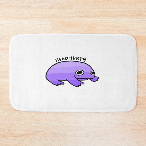 Item preview, Head Hurty | My Head Hurts Purple Gradient Frog, Frog Stickers, Headache Survivor designed and sold by iristocat.