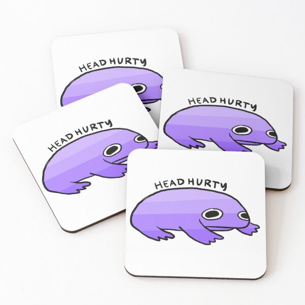 Item preview, Head Hurty | My Head Hurts Purple Gradient Frog, Frog Stickers, Headache Survivor designed and sold by iristocat.