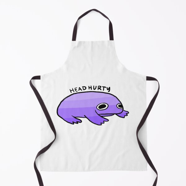 Item preview, Head Hurty | My Head Hurts Purple Gradient Frog, Frog Stickers, Headache Survivor designed and sold by iristocat.