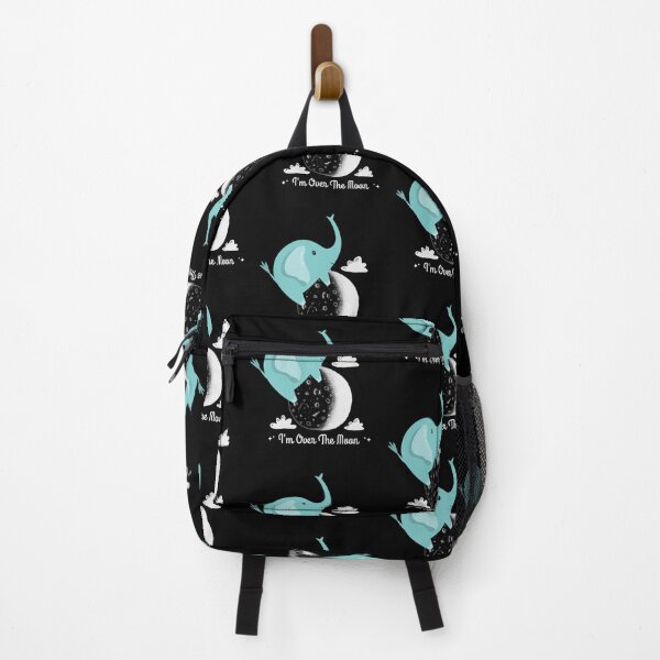 Item preview, Im over the moon cool blue elephant designed and sold by 4youwithlove2.