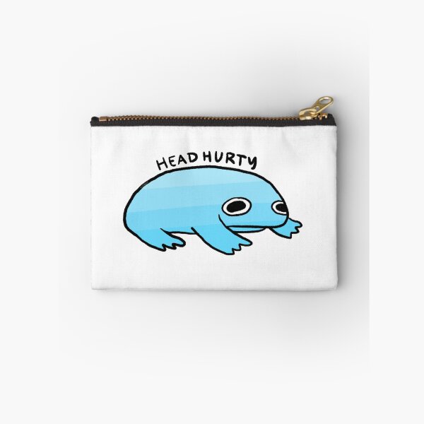 Item preview, Head Hurty | My Head Hurts Blue Gradient Frog, Frog Stickers, Headache Survivor designed and sold by iristocat.