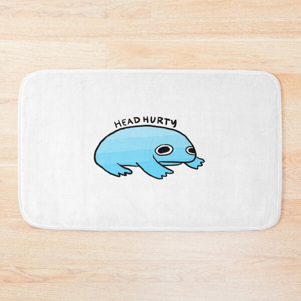 Item preview, Head Hurty | My Head Hurts Blue Gradient Frog, Frog Stickers, Headache Survivor designed and sold by iristocat.