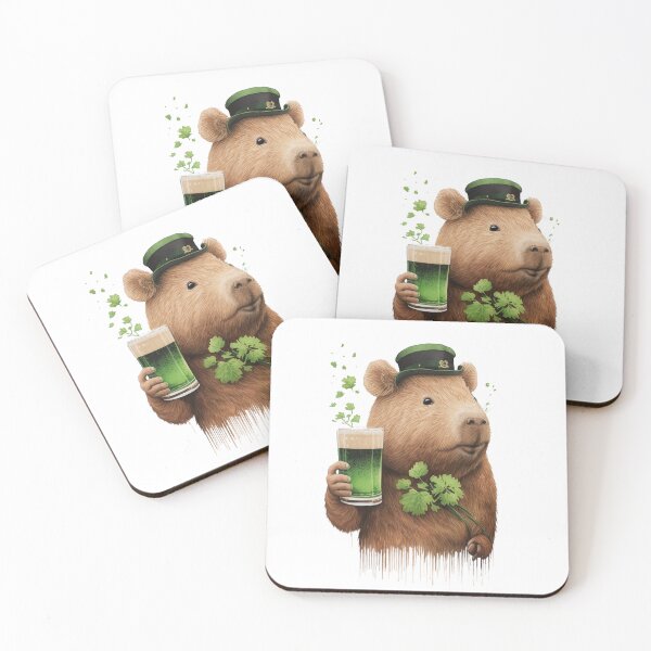 Item preview, Tophat Irish Capybara 3 designed and sold by Animally-Ai.