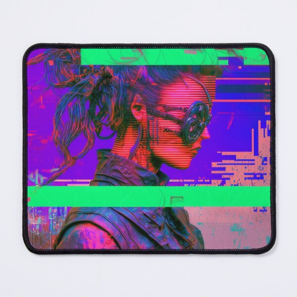 Item preview, GLITCH PUNK ART Cyberpunk Girl designed and sold by RESToRAPTOR.