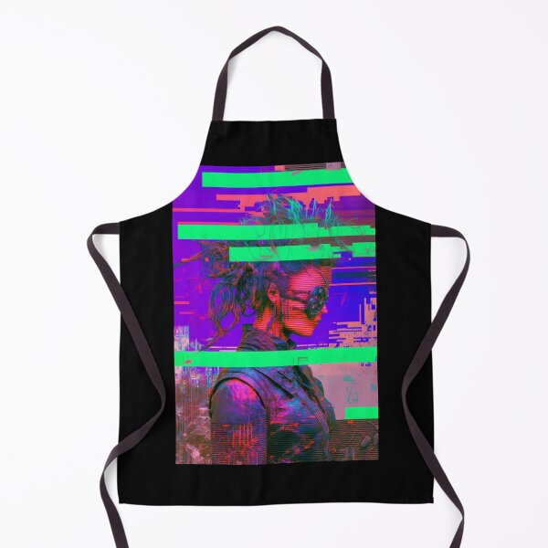 Item preview, GLITCH PUNK ART Cyberpunk Girl designed and sold by RESToRAPTOR.