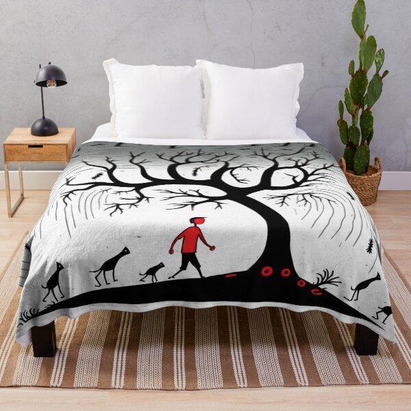 Item preview, a bad omen tree warli painting designed and sold by artyficial-.