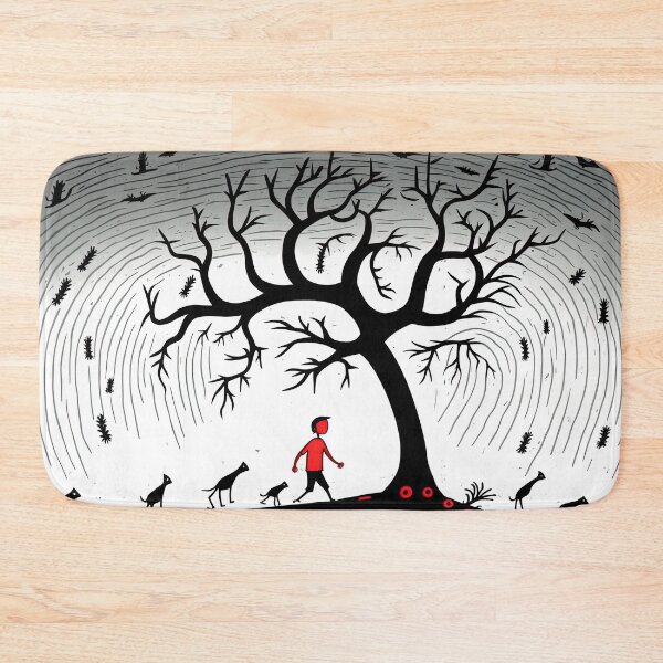 Item preview, a bad omen tree warli painting designed and sold by artyficial-.