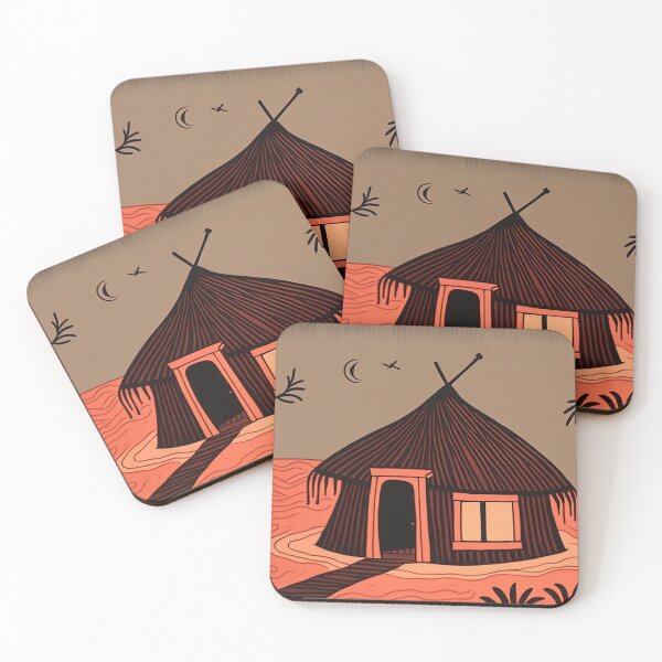 Item preview, a hut in africa warli painting designed and sold by artyficial-.