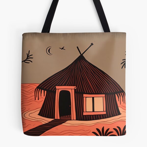 Item preview, a hut in africa warli painting designed and sold by artyficial-.