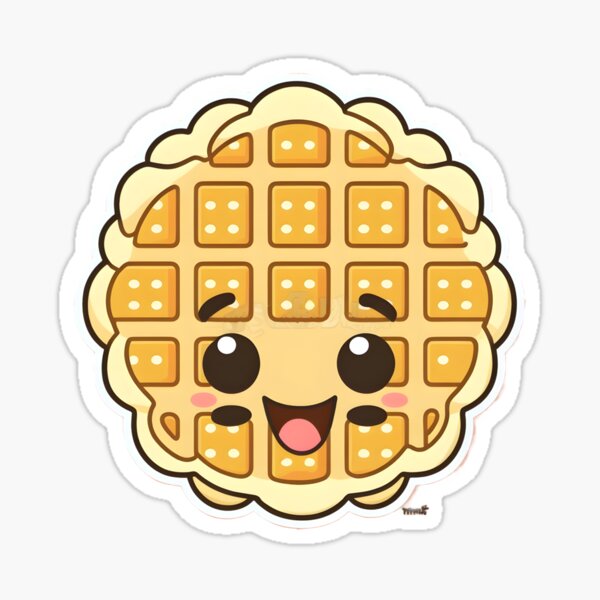 Waffle Emoji Throw Pillow for Sale by Stickers Tees & More