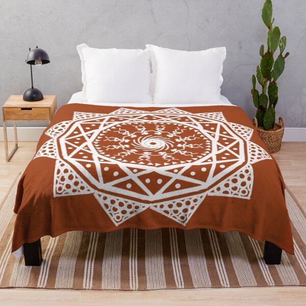 Item preview, Indian Traditional Art - Warli Tribal Art Rangoli -Deep red tile designed and sold by ShreecreatE.