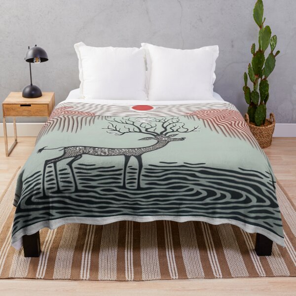 Item preview, antilope in dangerous water warli designed and sold by artyficial-.