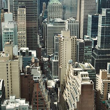 Artwork thumbnail, NYC NEW YORK MANHATTAN SKYLINE BUILDINGS CHRYSLER EMPIRE by teruyalab