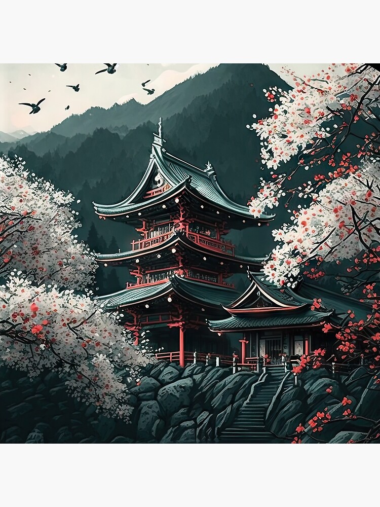  Japanese Landscape - Digital Art, Wall Art, Home Decor