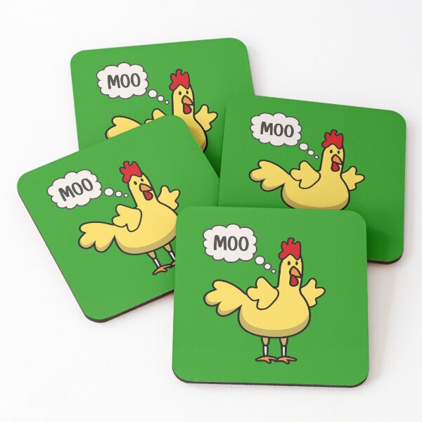 Aperçu de l'œuvre Cadeau mignon d'amant de poulets de blague drôle de vache de poulet de Moo créée et vendue par alenaz.