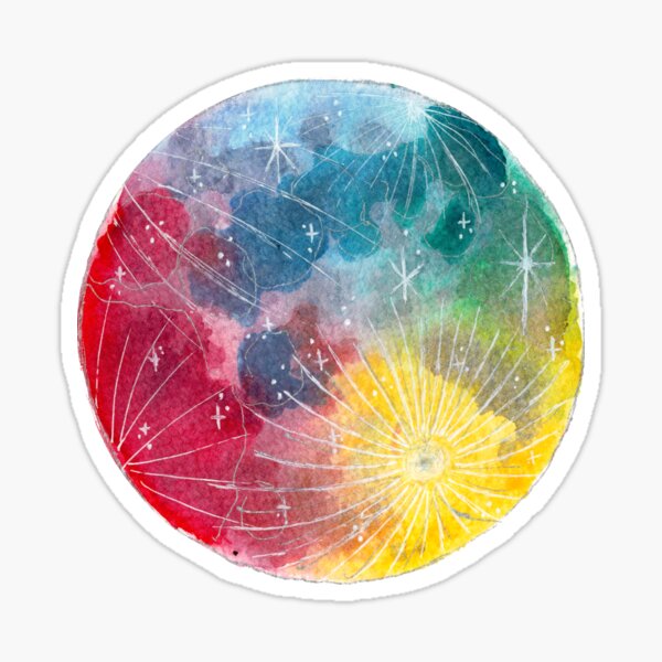 Prism Moon Sticker