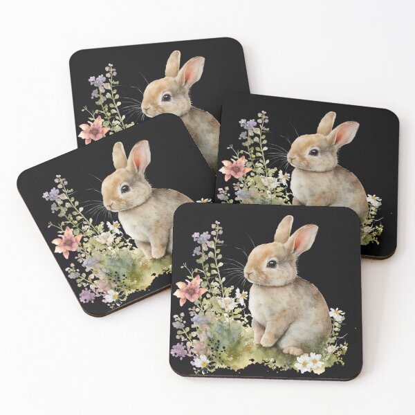 Item preview, Cute Watercolor Bunny Rabbit designed and sold by Juliascutecornr.