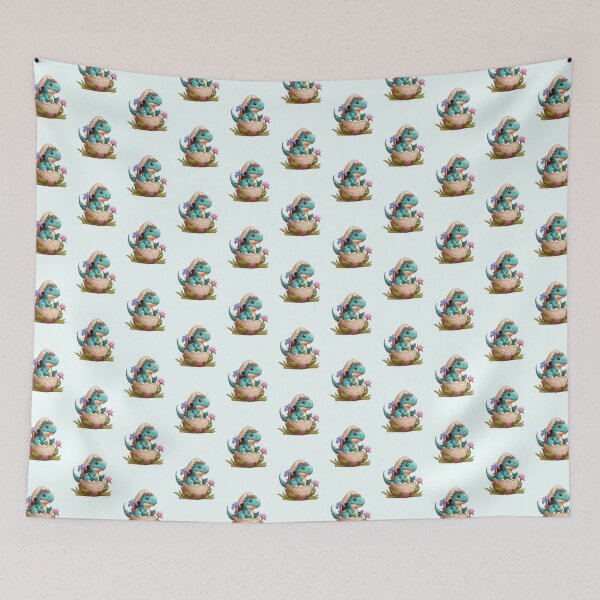 Item preview, Easter-Saurus R-Eggs Funny Easter Bunny T Rex Dinosaur sticker designed and sold by KesDesigns ⭐⭐⭐⭐⭐.