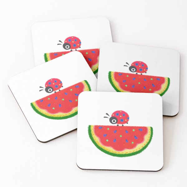 Item preview, Watermelon & ladybugs designed and sold by pikaole.