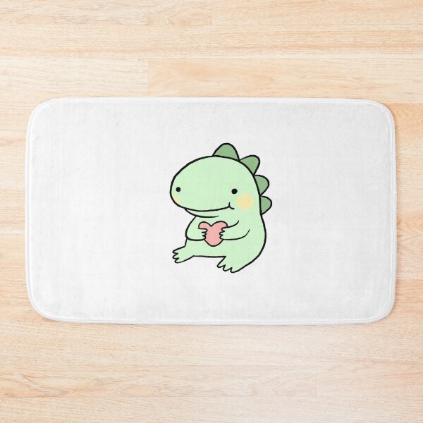 Item preview, Dinosaur Holding a Heart | Cute Green Baby Dinosaur, Loving Dino Sticker designed and sold by iristocat.