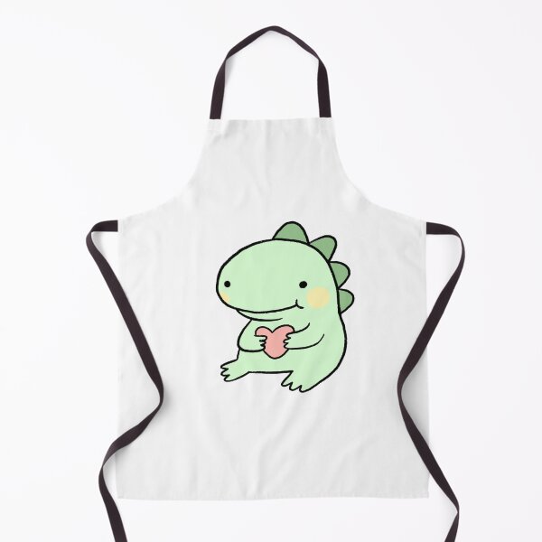 Item preview, Dinosaur Holding a Heart | Cute Green Baby Dinosaur, Loving Dino Sticker designed and sold by iristocat.