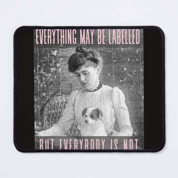 Item preview, Edith Wharton portrait and quote: Everything may be labelled- but everybody is not designed and sold by artbleed.