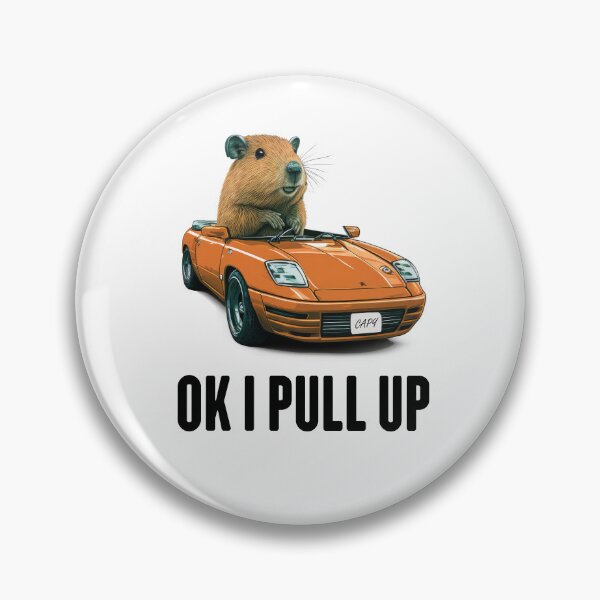 Item preview, Ok I Pull up in an Orange Sports Car Capybara designed and sold by Animally-Ai.