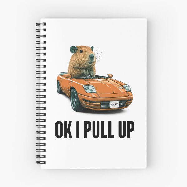Item preview, Ok I Pull up in an Orange Sports Car Capybara designed and sold by Animally-Ai.