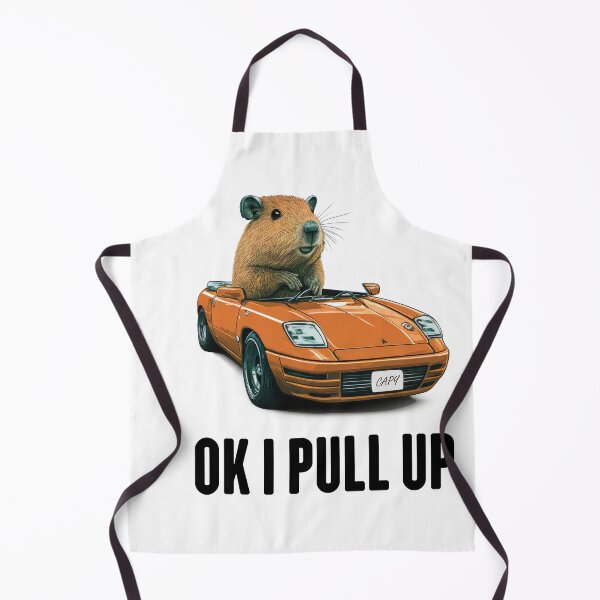 Item preview, Ok I Pull up in an Orange Sports Car Capybara designed and sold by Animally-Ai.