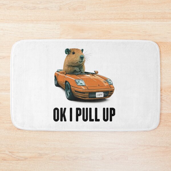 Item preview, Ok I Pull up in an Orange Sports Car Capybara designed and sold by Animally-Ai.