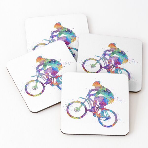 Item preview, Boy Mountain Bike Cycling Watercolor designed and sold by LotusGifts.
