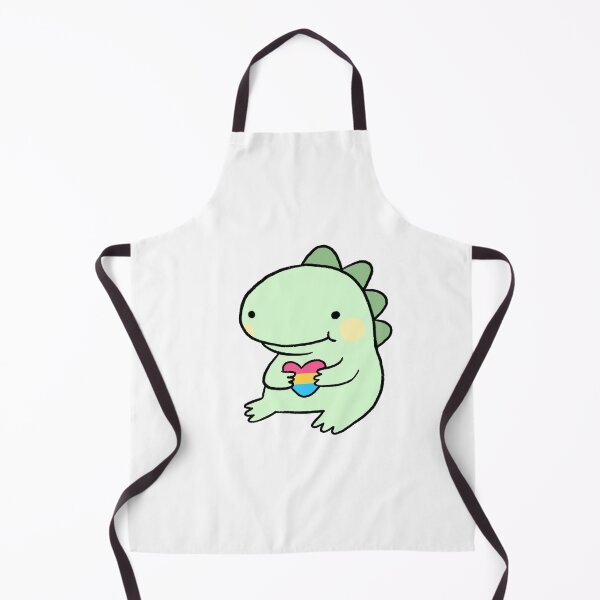 Item preview, Dinosaur Holding a Heart | Cute Dinosaur Sticker, Pride Sticker, Pansexual Heart designed and sold by iristocat.