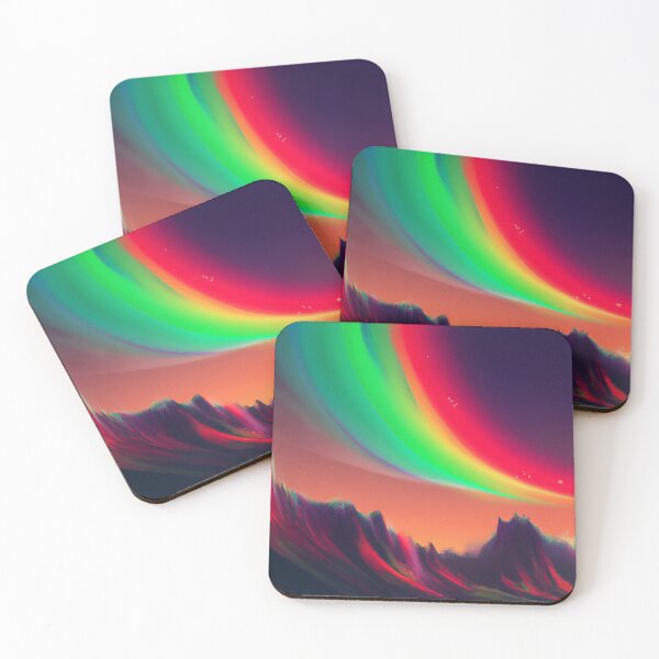 Item preview, Colorful Aurora Borealis on another planet - Digital Art designed and sold by The Iconic Minimalist.
