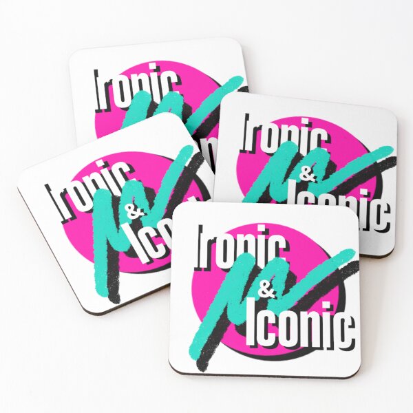 Item preview, Ironic & Ironic (Magenta) designed and sold by Gonzo's Rad Design Shop.