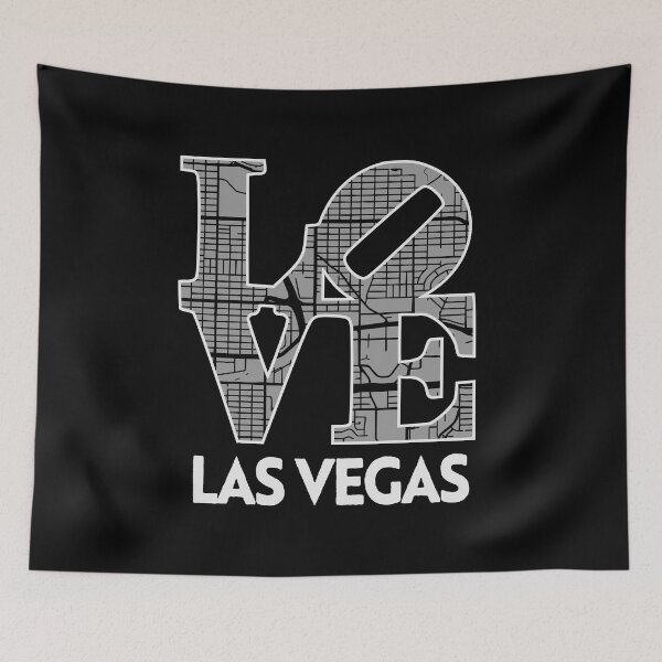 Item preview, Love Las Vegas City Map Las Vegas 702 designed and sold by pixeljamz.