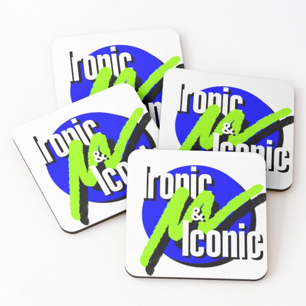 Item preview, Ironic & Ironic (Blue) designed and sold by Gonzo's Rad Design Shop.