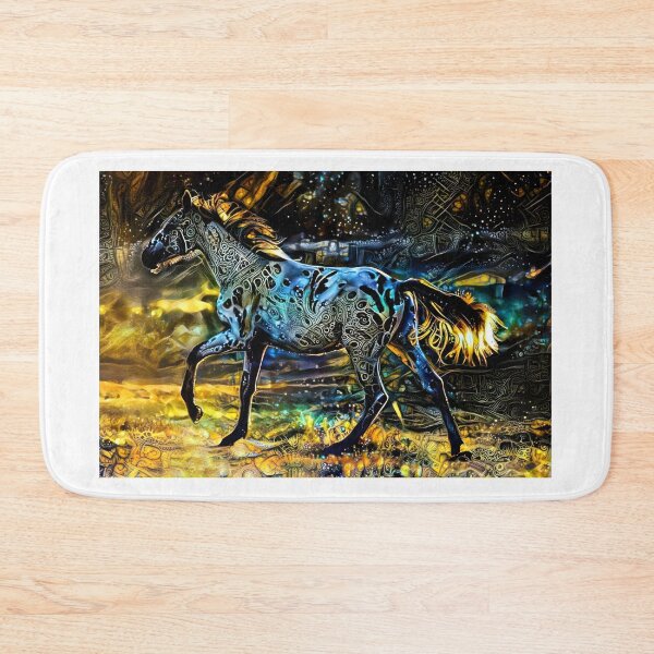 Item preview, Appaloosa horse walking – golden night design designed and sold by NickoPrints.
