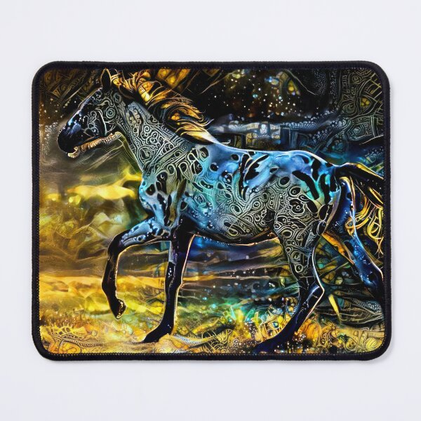 Item preview, Appaloosa horse walking – golden night design designed and sold by NickoPrints.