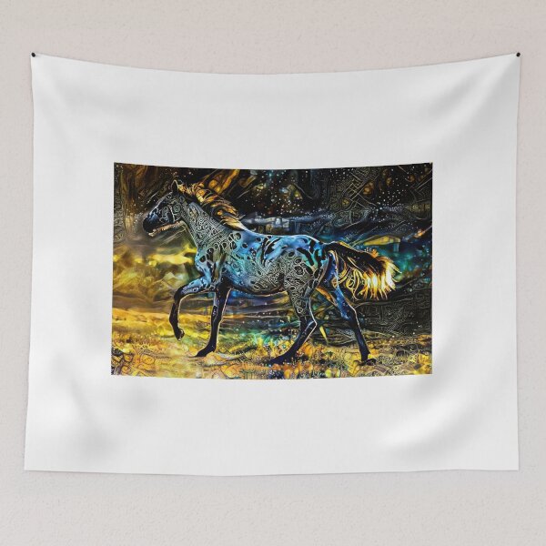 Item preview, Appaloosa horse walking – golden night design designed and sold by NickoPrints.