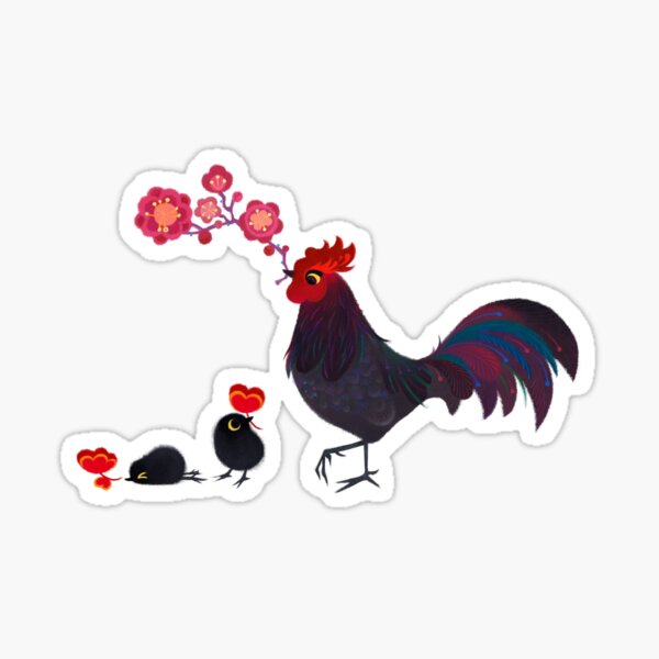 The Year of the Rooster Sticker