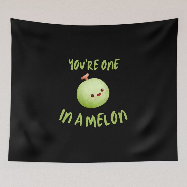 Aperçu de l'œuvre Conception "Vous êtes un dans un melon" - Cadeau mignon et amusant sur le thème des fruits créée et vendue par HappyGoodTees.