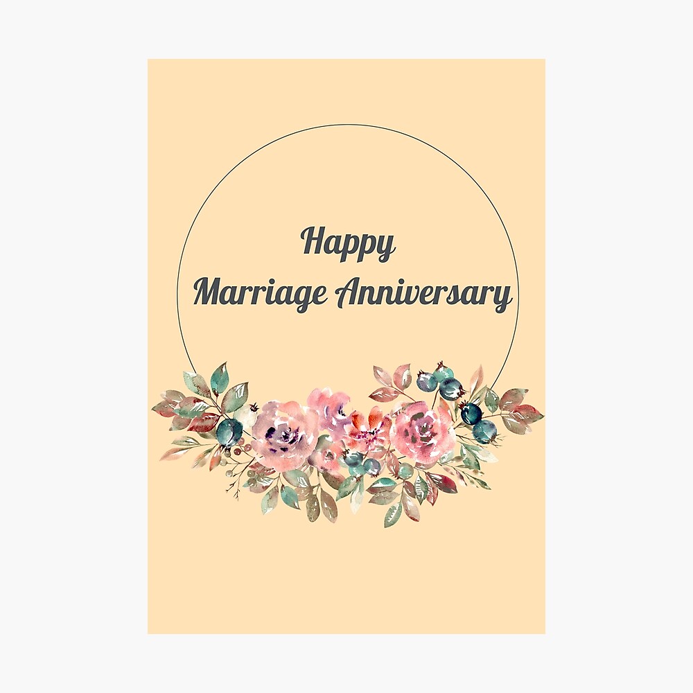 Happy Anniversary To a Wonderful Couple Wedding Anniversary Card, 6 x 6,  Blank Inside, Fun Greeting Card